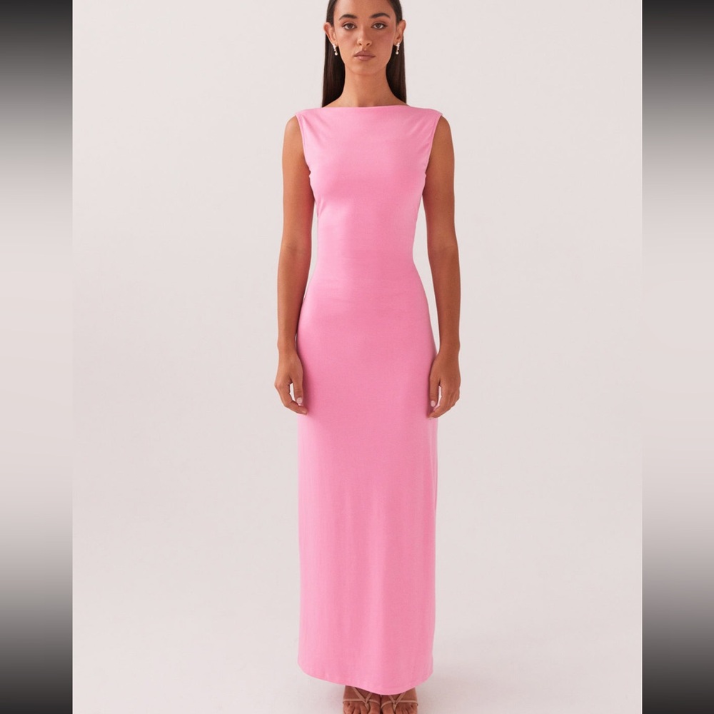 Women’s Pink Peppermayo Open-Back Maxi Dress